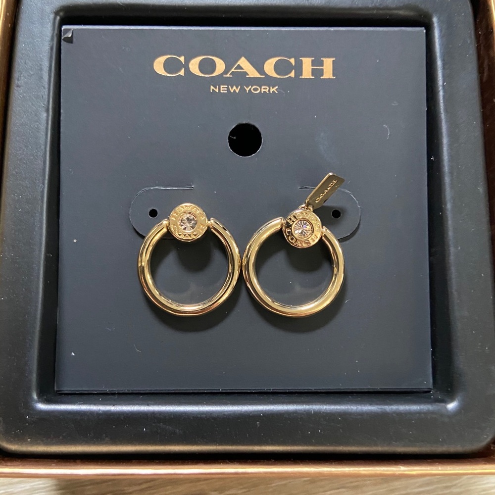 COACH Open Circle Post Earrings